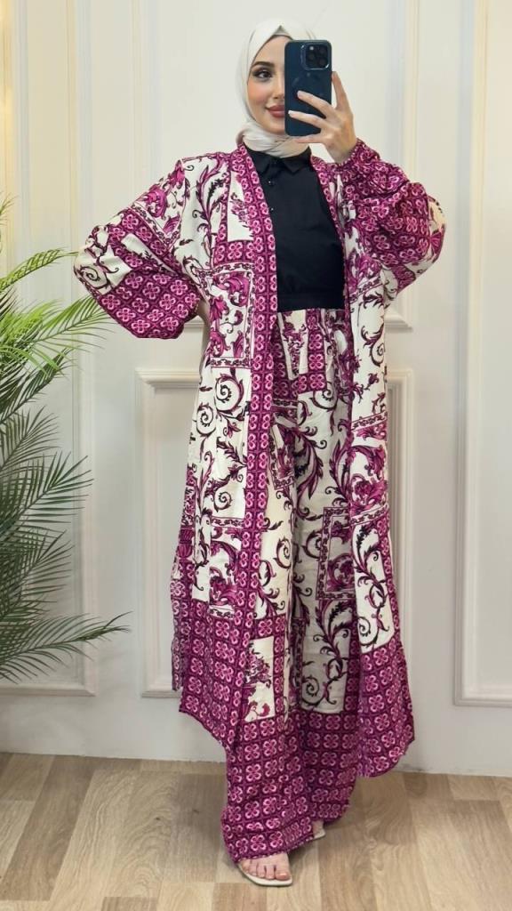 women's top and bottom hijab set modelG0781 - RENKLI women's top and bottom hijab set modelG0781 - RENKLI