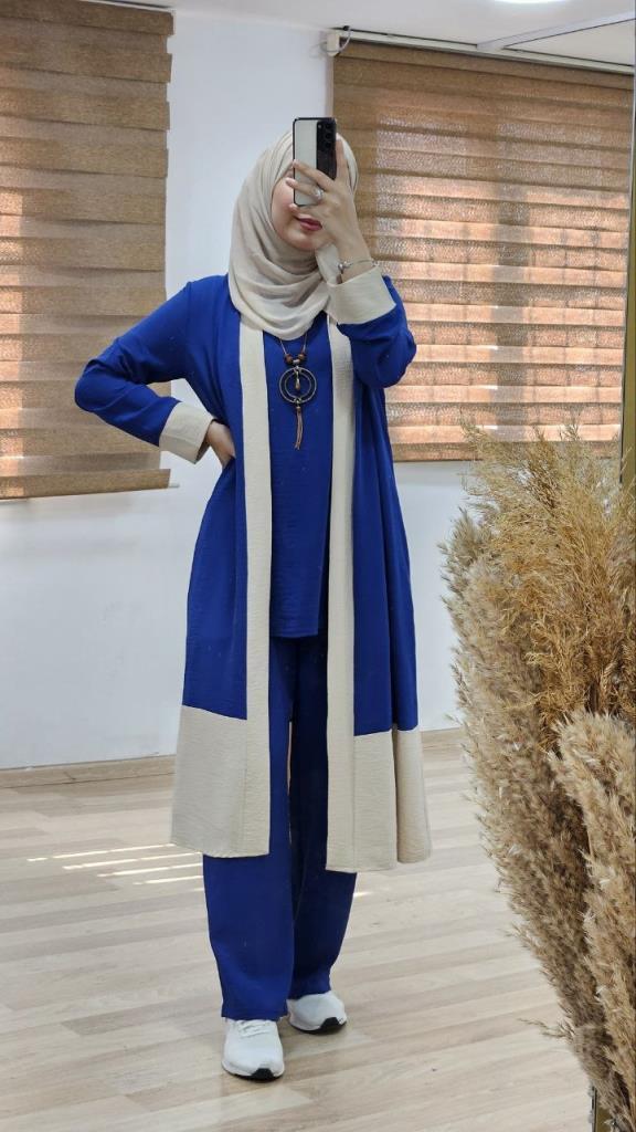 women's hijab suit model G1091 - Blue