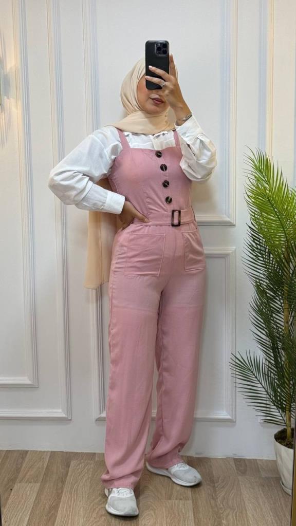 Women's summer jumpsuit, model G1106 - PEMBE