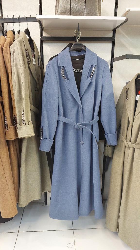 New season women's winter stylish and comfortable trench coat suitable for daily use model G1561 - Blue