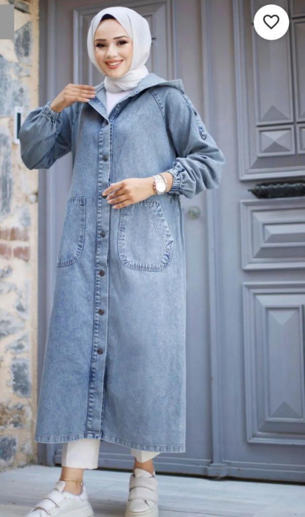 women's summer denim trench coat model G2282 - JINZI