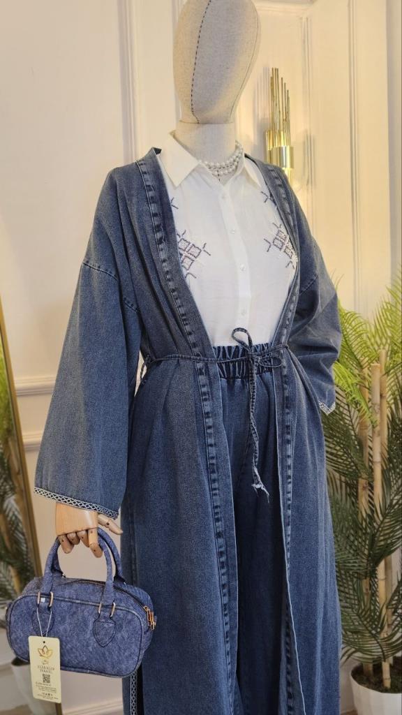 women's 2 piece denim suit model G2446 - JINZI