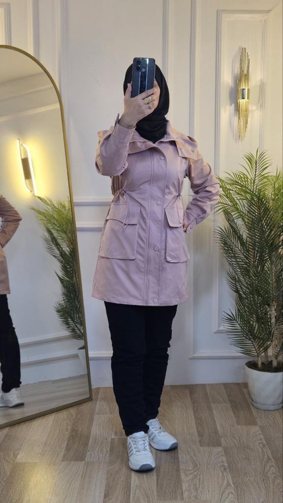 women's summer jacket model G2594 - Pink women's summer jacket model G2594 - Pink