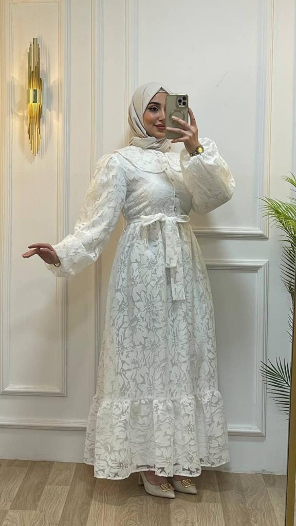 women's summer loose dress model G2772 - White