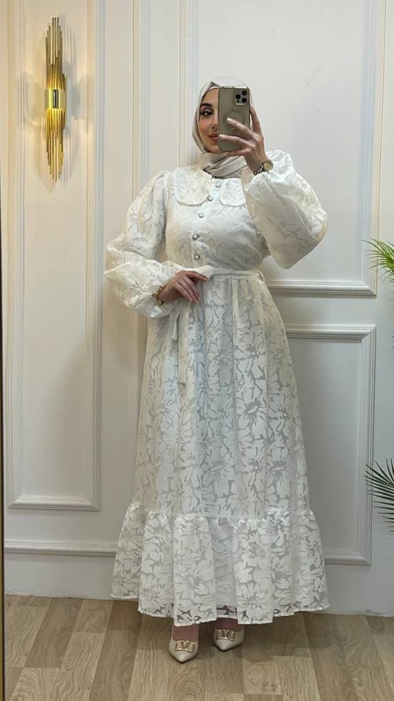 women's summer loose dress model G2772 - White