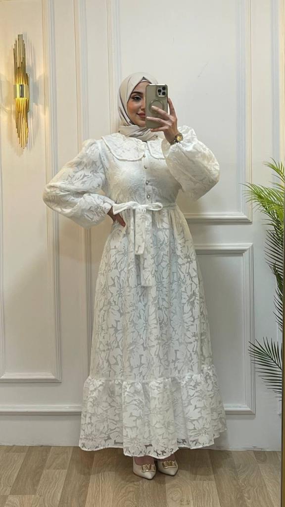 women's summer loose dress model G2772 - White