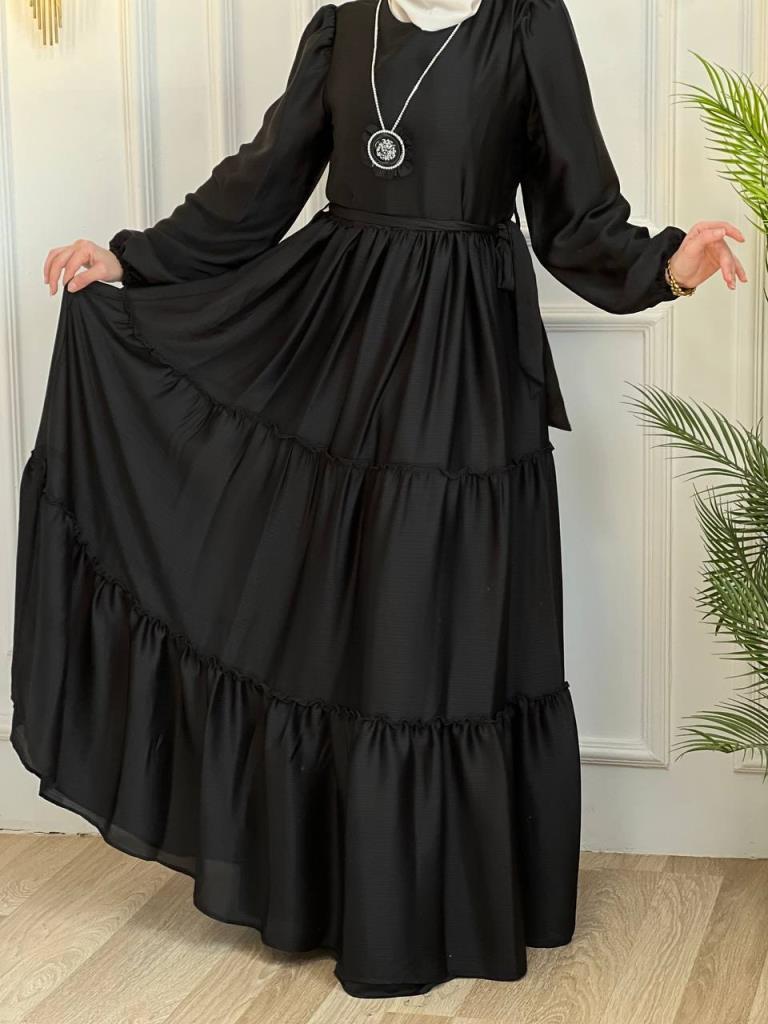 women's hijab dress model G2822 - Black women's hijab dress model G2822 - Black