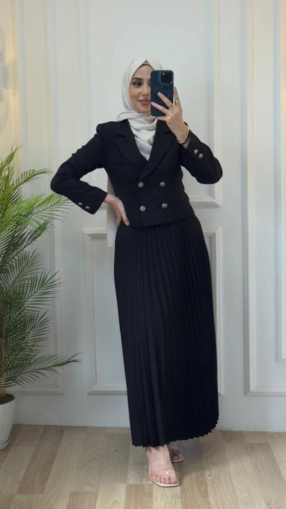 women's hijab suit model G2883 - Black women's hijab suit model G2883 - Black