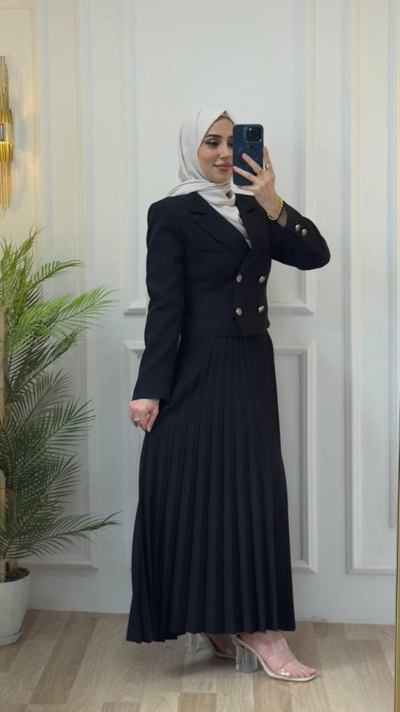 women's hijab suit model G2883 - Black women's hijab suit model G2883 - Black