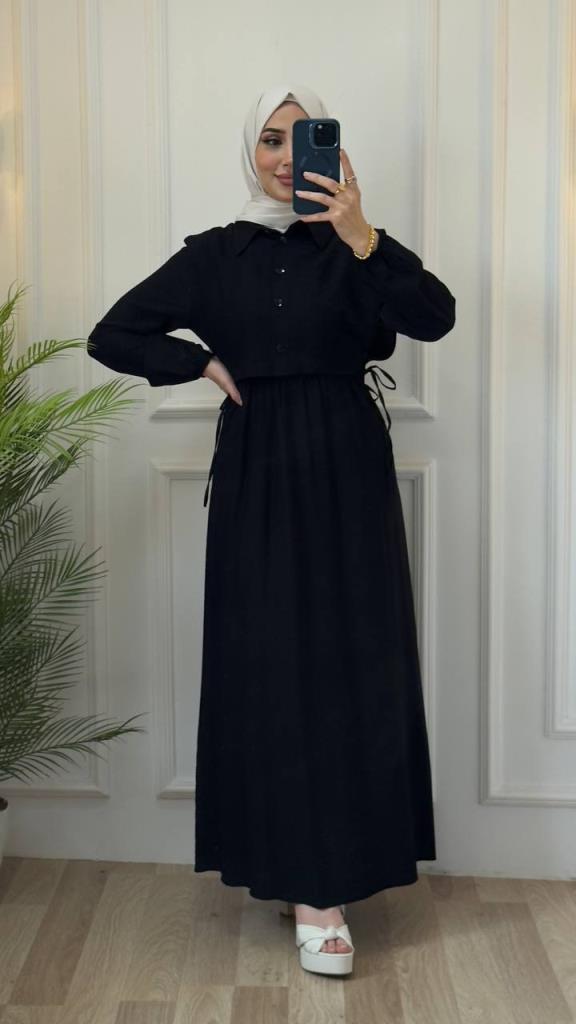 women summer elegant dress model G2900 - Black women summer elegant dress model G2900 - Black