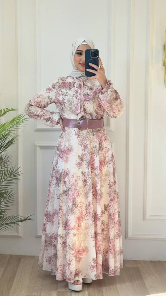 women's hijab dress model G2928 - Pink women's hijab dress model G2928 - Pink