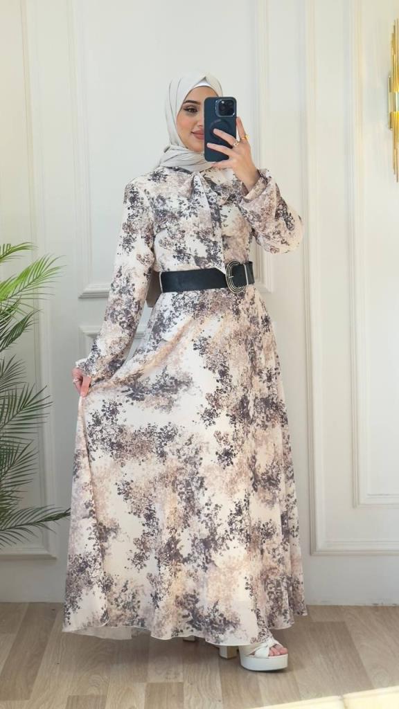 women's hijab dress model G2928 - Blue