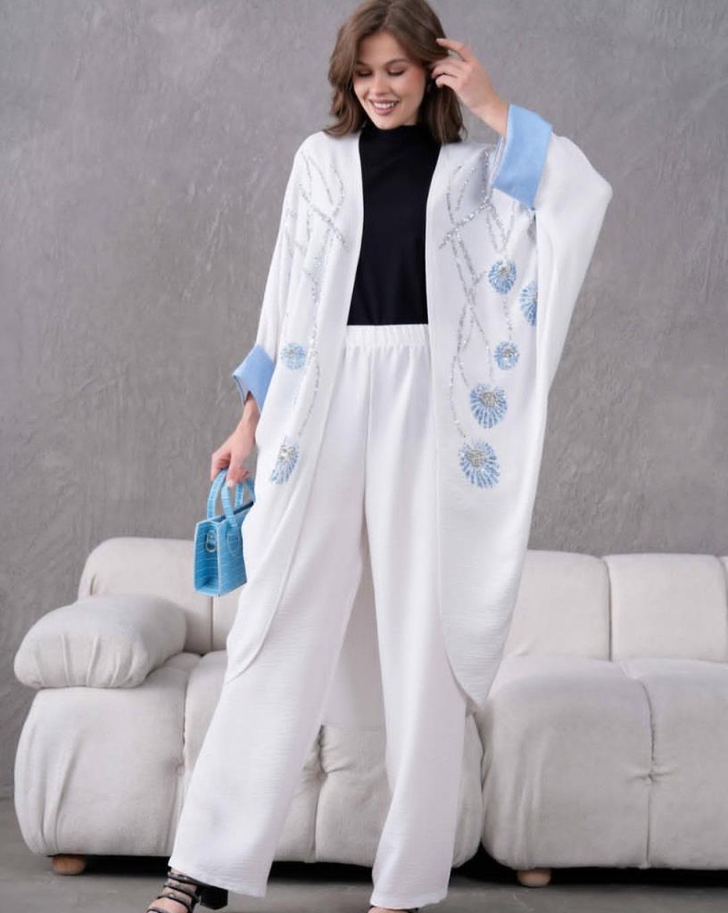 women's hijab suit is 2 pieces model G3031 - White