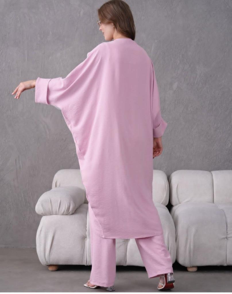 women's hijab top and bottom set model G3032 - Pink women's hijab top and bottom set model G3032 - Pink