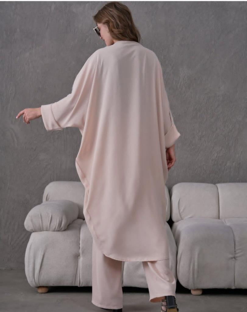 women's hijab top and bottom set model G3032 - Beige women's hijab top and bottom set model G3032 - Beige