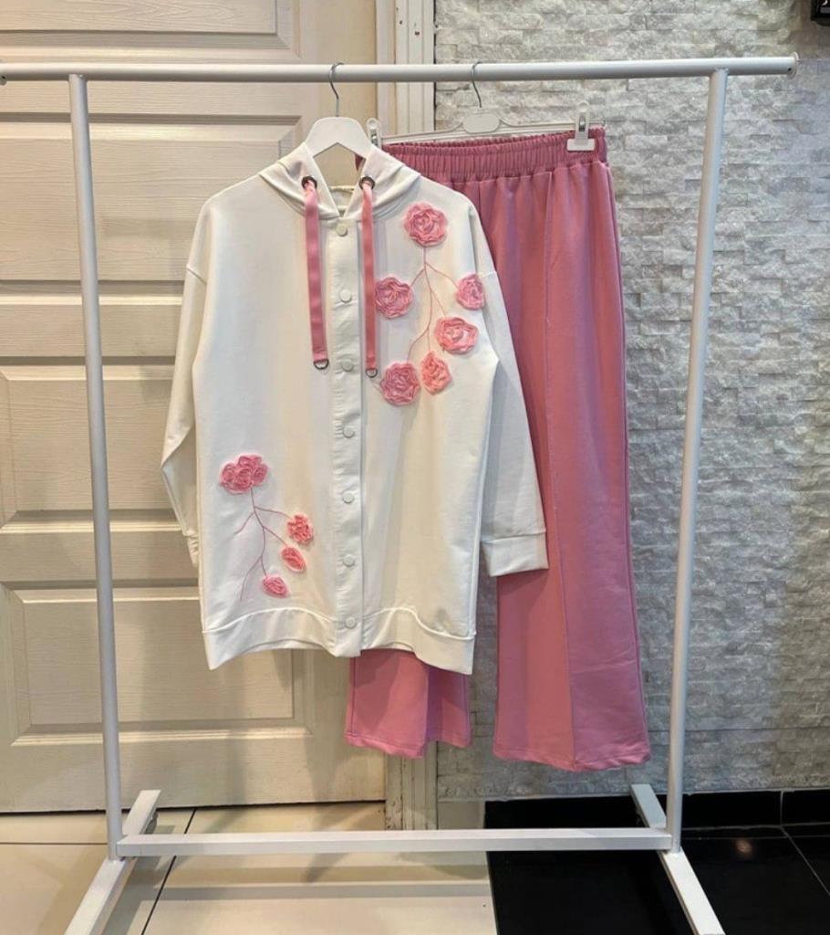 women's summer pajama set model G3103 - Pink women's summer pajama set model G3103 - Pink