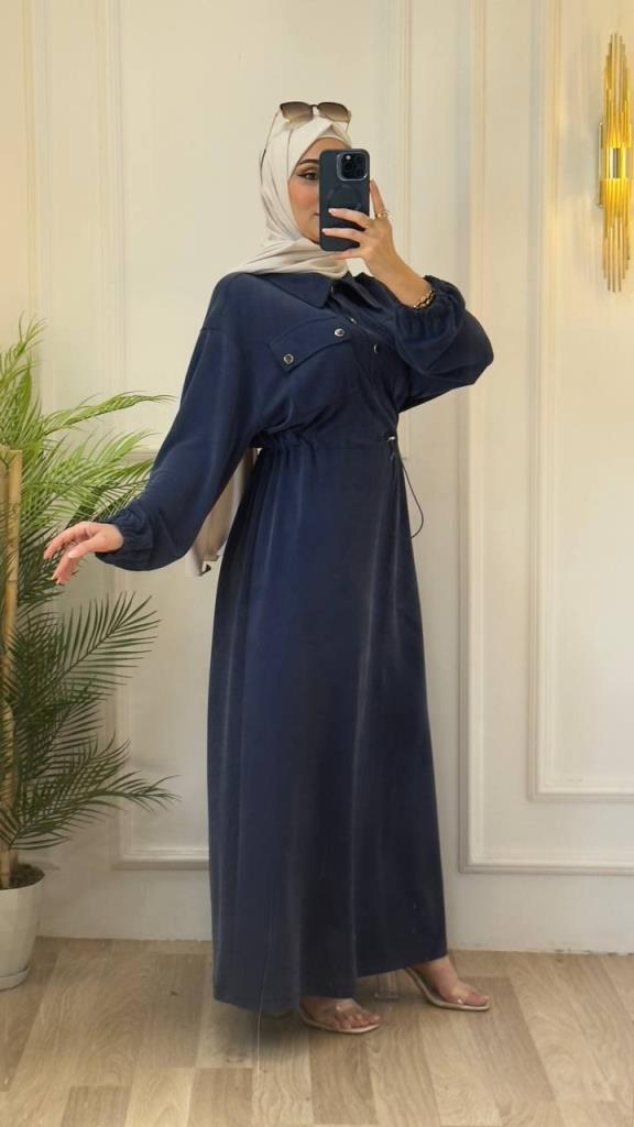 women's summer dress is suitable for daily use model G3245 - Navy Blue women's summer dress is suitable for daily use model G3245 - Navy Blue