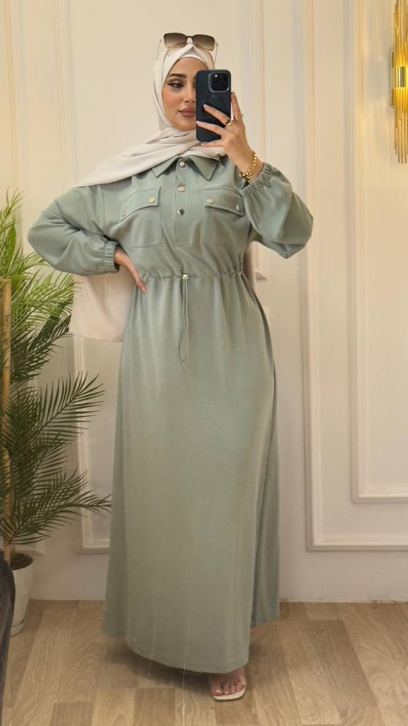 women's summer dress is suitable for daily use model G3245 - Green
