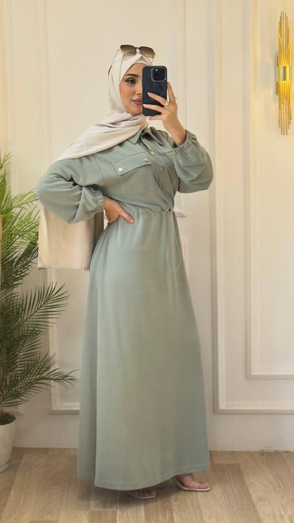 women's summer dress is suitable for daily use model G3245 - Green women's summer dress is suitable for daily use model G3245 - Green