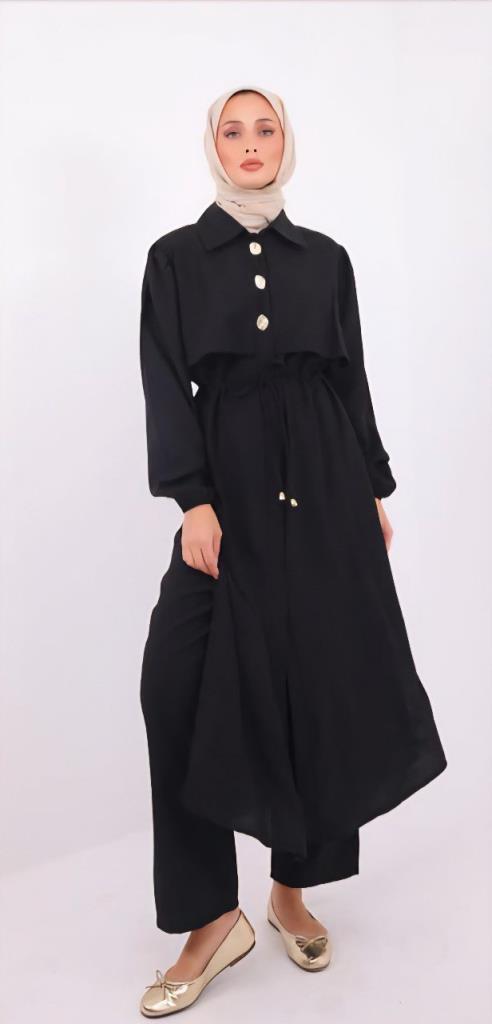 women's hijab suit model G3391 - Black
