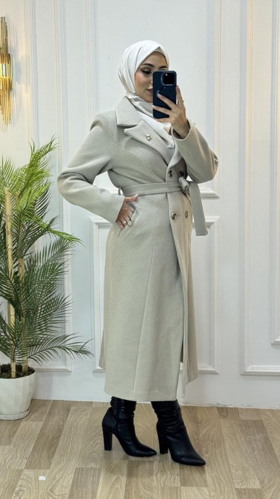 New season women's winter coat model G3445 - Beige New season women's winter coat model G3445 - Beige