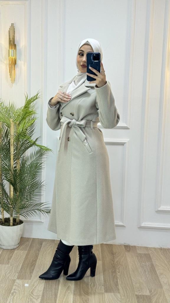 New season women's winter coat model G3445 - Beige New season women's winter coat model G3445 - Beige