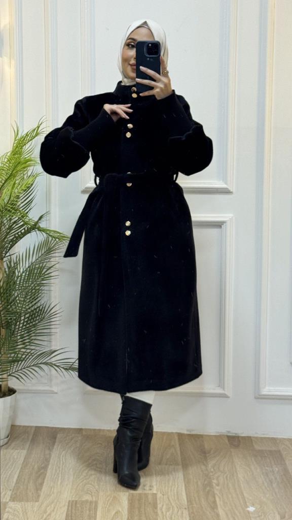 Women's winter coat, model G3449 - Black Women's winter coat, model G3449 - Black
