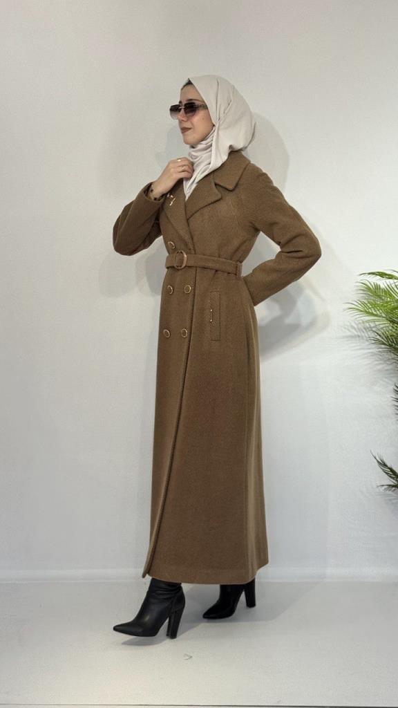 Women's stylish and comfortable winter coat, model G3535 - Brown Women's stylish and comfortable winter coat, model G3535 - Brown