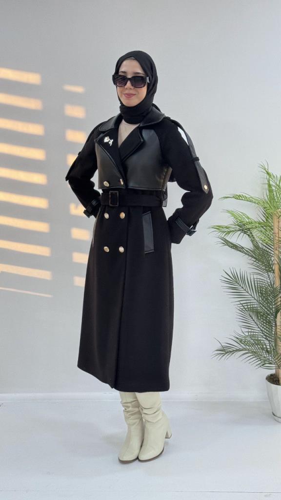 Women's stylish and comfortable winter coat, model G3624 - Black