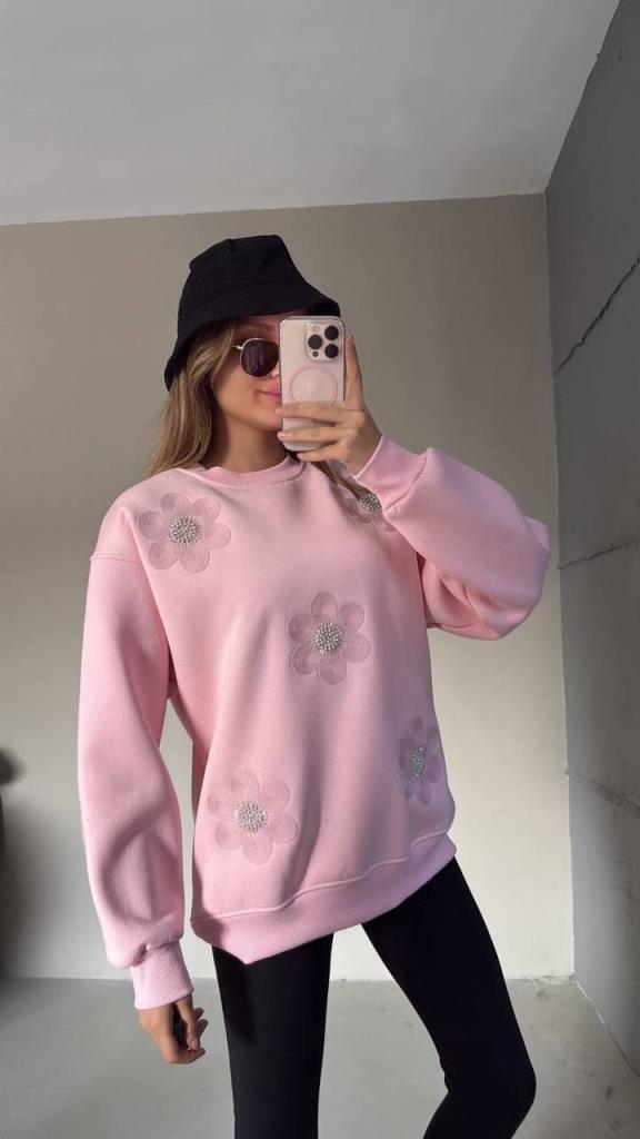 بلوزة نسائية محتشمة للموسم الجديد، موديل G3719 - زهر