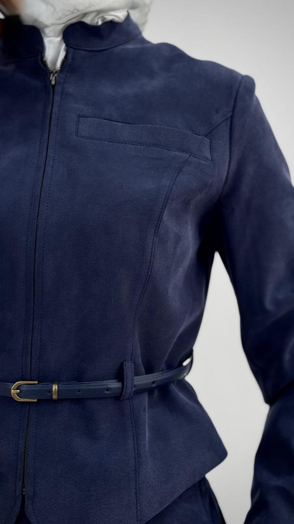 طقم نسائي محتشم موديل G3757 - كحلي