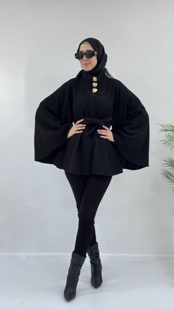 New Szonlu Women's Winter Cape, Model G3784 - Black New Szonlu Women's Winter Cape, Model G3784 - Black