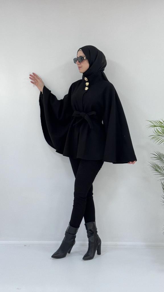 New Szonlu Women's Winter Cape, Model G3784 - Black New Szonlu Women's Winter Cape, Model G3784 - Black