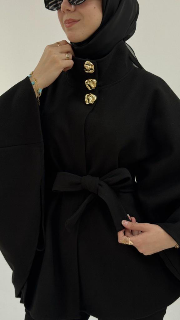 New Szonlu Women's Winter Cape, Model G3784 - Black New Szonlu Women's Winter Cape, Model G3784 - Black