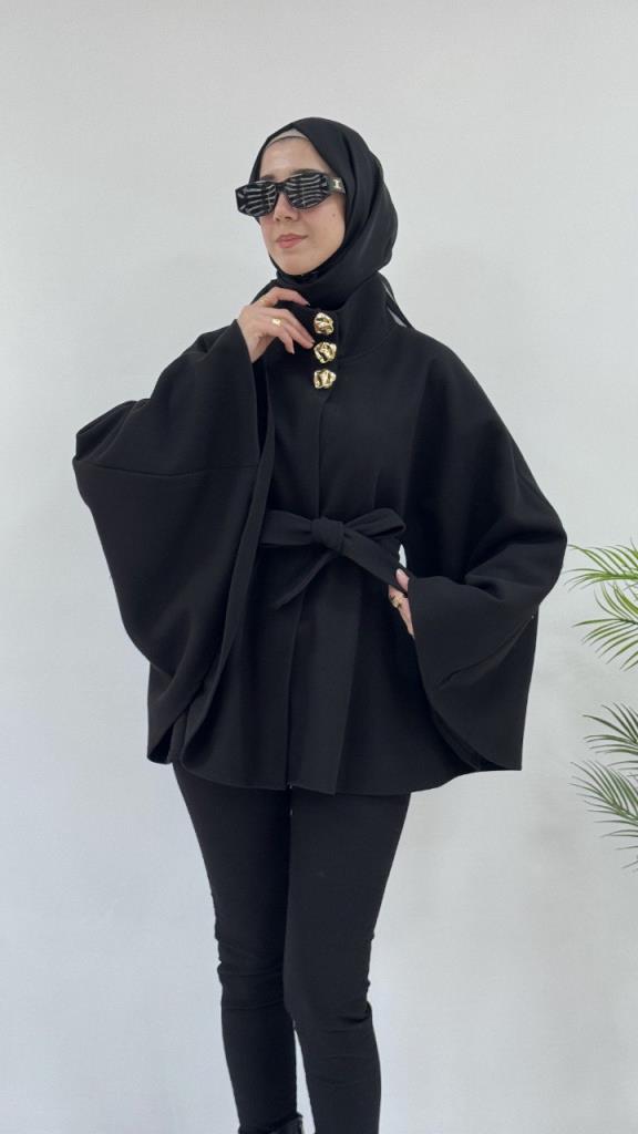 New Szonlu Women's Winter Cape, Model G3784 - Black New Szonlu Women's Winter Cape, Model G3784 - Black