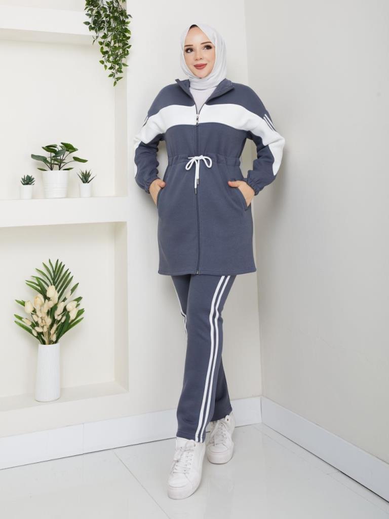 New Seasonal Women's 3-Piece Pajama Set, Model G3835 - Gray New Seasonal Women's 3-Piece Pajama Set, Model G3835 - Gray