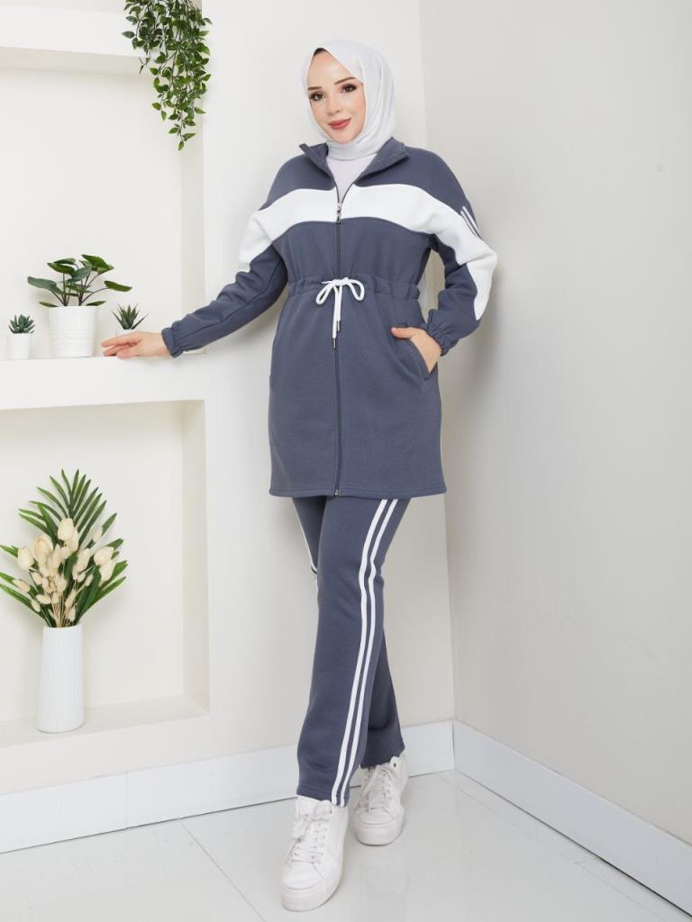 New Seasonal Women's 3-Piece Pajama Set, Model G3835 - Gray New Seasonal Women's 3-Piece Pajama Set, Model G3835 - Gray