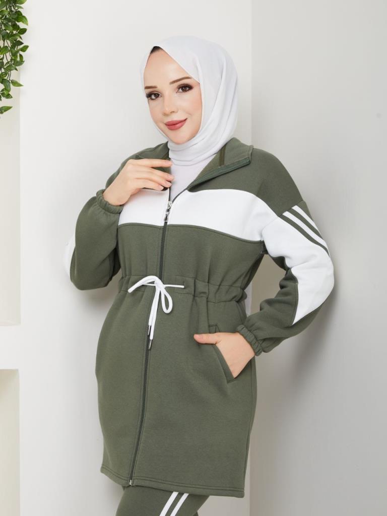 New Seasonal Women's 3-Piece Pajama Set, Model G3835 - Khaki New Seasonal Women's 3-Piece Pajama Set, Model G3835 - Khaki