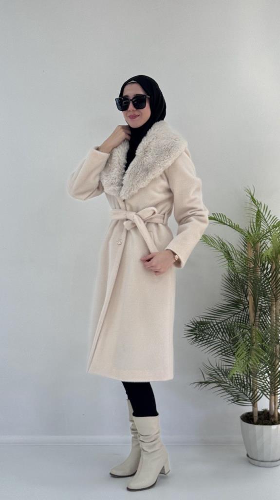 جاكيت شتوي أنيق نسائي، موديل G3862 - اسود