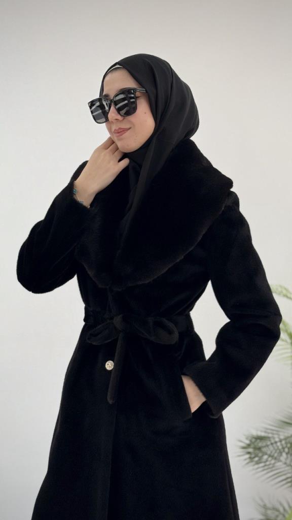 جاكيت شتوي أنيق نسائي، موديل G3862 - اسود