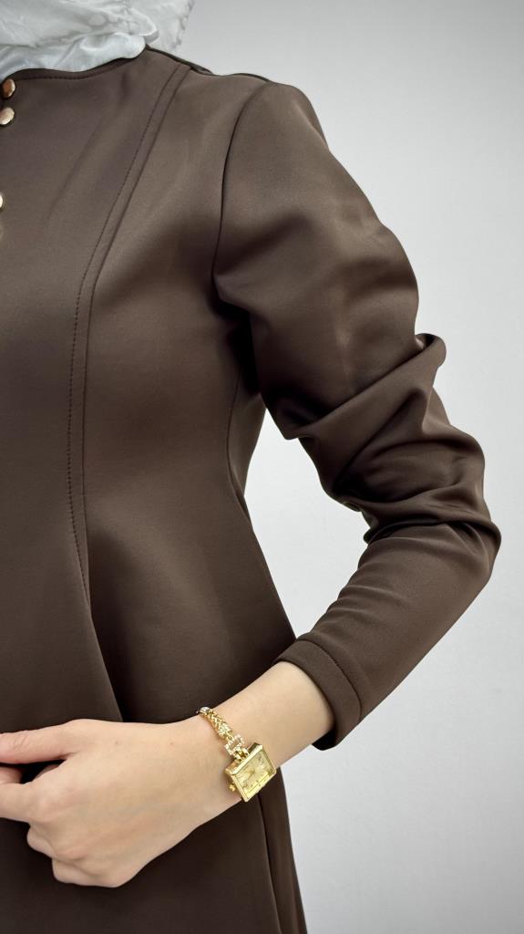 Women's hijab suit, model G3927 - Brown