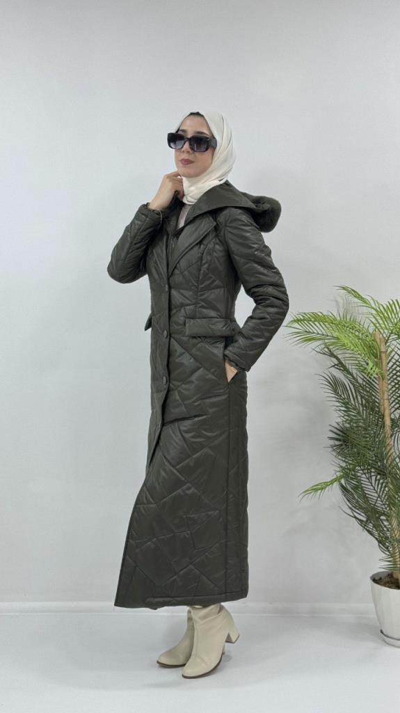 New season women's winter raincoat model G3932 - Beige