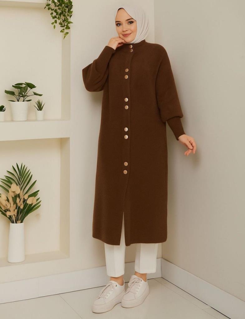 New season women's winter jacket, model G3971 - Brown