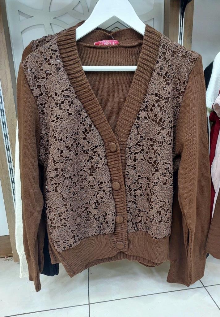 جاكيت نسائي شتوي صوف، موديل G3973 - بني