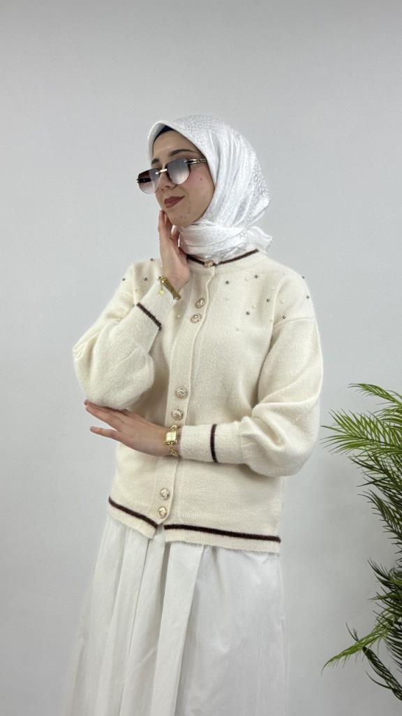 جاكيت شتوي نسائي، موديل G4119 - سكري