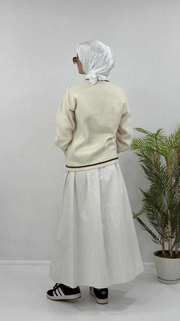 جاكيت شتوي نسائي، موديل G4119 - سكري