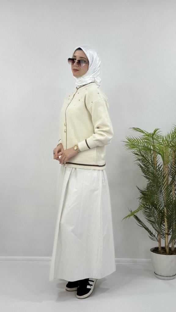 جاكيت شتوي نسائي، موديل G4119 - سكري