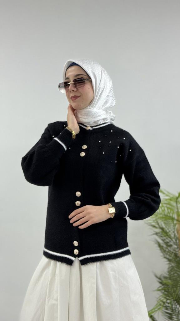 جاكيت شتوي نسائي، موديل G4119 - اسود