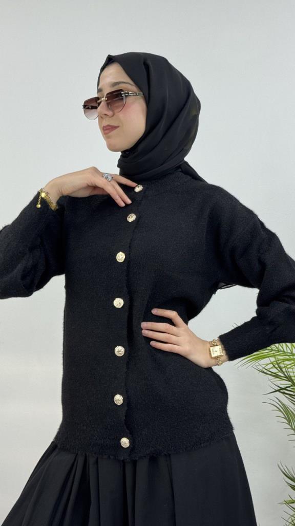 جاكيت شتوي نسائي، موديل G4120 - اسود