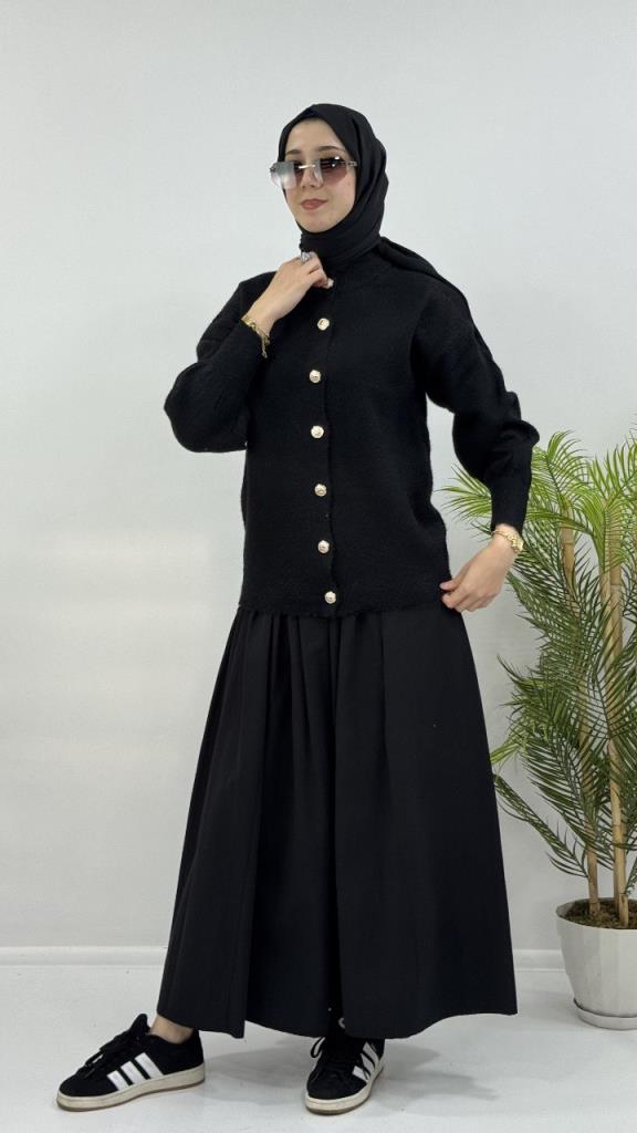 جاكيت شتوي نسائي، موديل G4120 - اسود